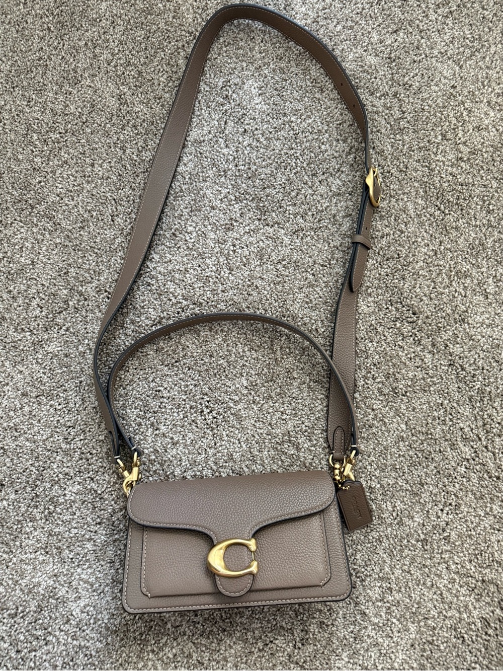 Coach Tabby 20 shoulder bag purse stone